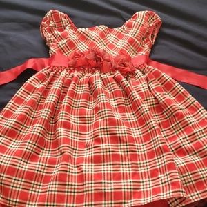 Red dress girls 3T holiday dress